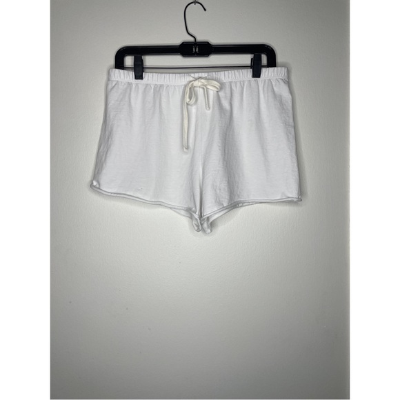 James Perse white sweat shorts size 2 - Picture 1 of 3